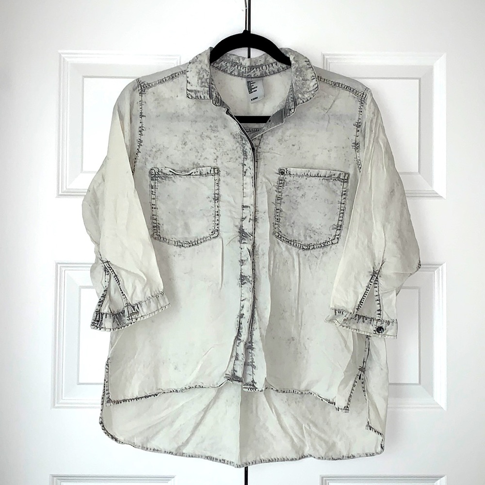 H&M Washed Denim Shirt